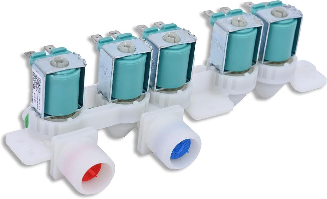 Washer Water Inlet Valve Replaces For Samsung WA48H7400AW/A2 WA48H7400AW/AA WA50F9A7DSP/A2 WA52M7750AV/A4 WA48H7400AP/A2 WA50K8600AV/A2 WA54M8750AV/A4 WA45H7200AW/A2 WA50F9A6DSW/A2 WA48J7700AW/A2