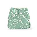 Esembly Cloth Diaper Cover - Reusable Swim Diaper, Waterproof, Breathable - Adjustable Outer Layer Over Absorbent Inner for Blowout Protection - Botany, Size 1 (7-17 lbs)
