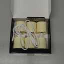 FREEPOWER Rechargeable Flameless LED Votive Candles with Timer Remote - 2'' x 3'' Waterproof Flickering Tealights Candle - Battery Operated Pillar Candles for Wedding, Party and Holiday Decor - 6PCS (Cream)