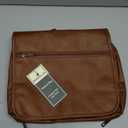 PAVILIA Hanging Toiletry Bag Women Men, Foldable Cosmetic Organizer Travel Bag, Water Resistant Makeup Bag Toiletries, Large Travel Essentials Kit (Brown)