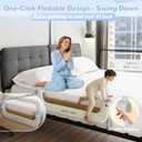 Toddler Bed Rail- 32" Adjustable Heights & Folding up Portable Bed Railing for Baby - Toddler Bed Rails Guard for Crib, Twin, Bunk,Full Size, Queen & King Bed