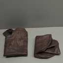 2 Pack Couch Arm Rest Pillow, 8''x8''x20'' Faux Leather Waterproof Cover, High Density Foam Armrest Cushion, Removable & Washable Elbow Support for Sofa, Bed, and Armchair (Dark Brown) (7.9x7.9x19.7 IN)