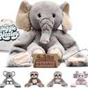Elephant Stuffed Animal 4.5 lbs - 38" Long Comforting Arms for Soothing Hugs - Premium Plushies, Stuffed Animals - Hathi Elephant