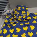 HDE Dog Raincoat Jacket Reflective Adjustable Hooded Pet Poncho Rain Coat with Leash Hole for Small to X-Large Dogs Rubber Ducks - L