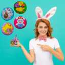 3 x Fruidles Easter Double Crisp Bunny Munny Milk Chocolate, Half-Pound Happy Easter Day Coins, Party Bag Fillers, Individually Wrapped Foils, Kosher Certified Dairy (EXP 10/10/27)