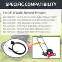 946-04479 Control Cable Replacement for MTD Push Mowers - Replaces 746-04479, Stens 290-645 - 61" Cable Length with Z-Bend Ends