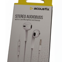 Acoustix™ Stereo Earbuds with Microphone & Remote