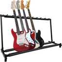 GeeWin Multi Guitar Stand, 9 Guitar Stand Rack, Folding Guitar Stand, Guitar Rack for Multiple Guitars for Acoustic, Electric Guitar, Bass, Guitar Holder Stand, Multiple Guitars Display (9 Holder)