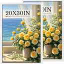 20x30 Poster Frame 2 Pack, Textured White Solid Wood, Wall Gallery Picture Frame