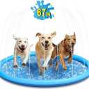 Splash Pad for Dog and Kids, 67IN Dog Pool Outdoor Water Toys, Dog Sprinkler, Water Play Pool, Perfect for Summer Backyard Fun