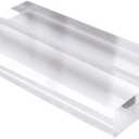 JINMURY 4 Inch Clear Large Acrylic Sign Stands - 5 Pack Wedding Sign Holders | Table Number Holders