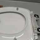 Elongated Slow Close Toilet Seat, Slip-Resistant, Quick Releasing for Cleaning, Easy to Install, Never Loosen, White