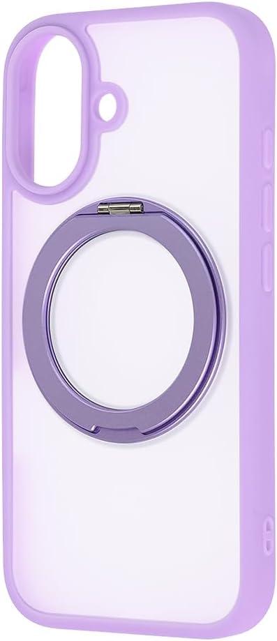 iPhone 17 Case, Magsafe Compatible with Ring, Matte, Fingerprint, Shockproof, Shockproof, [US Military MIL Standards Compliant] Hybrid Case, Silky Mat, Magnetic Charging Compatible, Purple