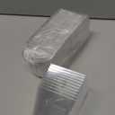 50Pack 7oz Plastic Dessert Cups with Lids and Spoons, Clear Mini Square Parfait Yogurt Cups, Appetizer Pudding Shooter Fruit Trifle Ice Cream Mousse Cup for Party (7 oz)