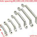 1Pack Stainless Steel 304 Handle PlusHeavy Duty Door Bow Knobs Industrial Load Bearing Pull Handle (Hole CTC:180MM)