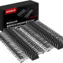 WAENLIR 48PCS Magnetic Modular Wrench Organizer Set-Tool Drawer Storage Rack with Metric&SAE Labels, Wrench Holder with Magnet, Perfect Tool Gift for Men, father, boyfriend, DIYers & Mechanics (Black)