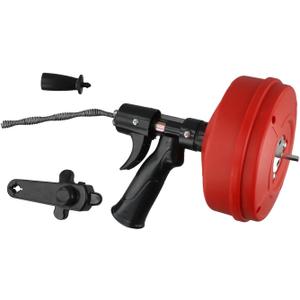 35FT Drain Auger Dual-purpose Mode Drain Snake Tool,Professinal Plumbing Snake Dual-Purpose Mode Drain Snake Tool