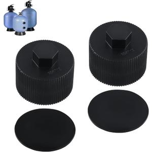 2pcs Pool Sand Filter Drain Cap, 154712 Filter Drain Parts Replacement with Sealing Gasket for Pentair Sand Dollar Top Mount Pool and Spa