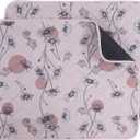 IEUUMLER Washable Pee Pads for Dogs, 2 Pack Non-Slip & Waterproof Pack Whelping Pad, Reusable Washable Puppy Potty Training Pad with Fast Absorbent for Playpen EU007 (Pink Daisy, 30"X20"-2pcs)