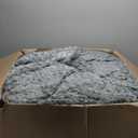 Hobestluk 3ft Bean Bag Chairs for Adults Large Beanbag Chair with Chevron Plush Fur Cover Big Bean Bag Chair for Living Room Bedroom Dorm Office - Grey (36 x 36 x 22)