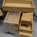 JOCHER Bamboo Drawer Organizer Set, Multi-Purpose Bamboo Organizer, Wooden Storage Organizers for Kitchen, Bathroom, Makeup Desk, Office Desk, Jewelry, Utensils, Tea Drawer