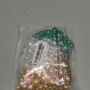 Jadive 200 Pieces Pearl Beads for Vase Filler Centerpieces, No Holes Pearl Makeup Beads for Wedding Holiday Party Home Brushes Holder Decor, 10/14/20/30 mm(Gold, Green, White)