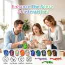 12PCS 3D Printed Crystal Dragon & Egg Set - 12 Unique Colors - 5.12 Inch Glitter Dragons with 2.36 Inch Surprise Eggs - Blind Box Collectible Toys for Adults - Fantasy Party Favors Gift