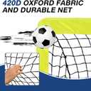 2 Pack 4' x 3' Soccer Goal Net Set, Pop Up Kids Practice Soccer Goals for Indoor and Outdoor.Portable Soccer Net with Carrying Bag & Ground Pegs, Perfect for Backyard, Field, Court