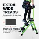 Little Giant Jumbo Step 3-Step Foldable 3 ft Fiberglass Stool