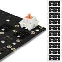 YIMAGUJRX RUNJRX Keyboard IXPE Switch Pads 0.5mm Thick for 61/64/87/100/104/108 Hot Swap 120Pcs,Black