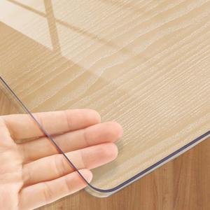 Kasepie 2MM Vinyl Tablecloth Clear Table Cover Protector - 28x48in Heavy Duty Chair Mat for Carpet, Non-Slip Rectangle Table Cloth Office & Home Use (2MM 28x48in TM)