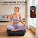 Vibration Plate for Lymphatic Drainage, Vibration Plate Exercise Machine, 130 Levels Vibrating Plate with Bluetooth, Shaker Plate with 450 Lbs Capacity Weight Loss Workout Equipment for Home
