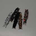 Simpeak 5-Pack Elastic Scrunchie Bands Compatible with Samsung Galaxy Watch 8 40mm 44mm 46mm, Stretchy Bracelet Band for Women Compatible with Samsung Galaxy Watch 8 Classic 46mm (2025) (Dark Series)