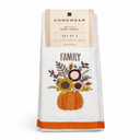 Homewear Embroidered Hand Towel - Family Pumpkin, Set of 2
