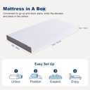 Amazon Basics Memory Foam Mattress, Soft Plush Feel, Breathable, 6 Inch, Twin, White/Grey