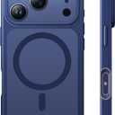 TAURI for iPhone 17 Pro Case, Compatible with MagSafe, (Full Camera Protection) Camera Control Cover Solid-Color Matte Magnetic Phone Case for 17 Pro 6.3", Blue