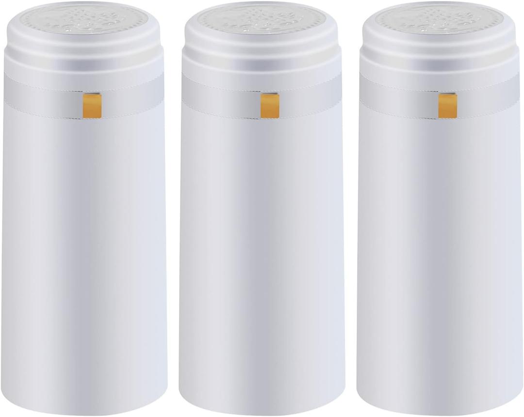 PVC heat shrink capsules 120 count milk white wine making wine shrink wrap wine bottle corks capsules for professional, wine cellars and home use