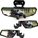 SAUTVS Folding Side Mirrors Center Rearview Mirror Kit for Polaris RZR XP 1000 Ultimate/Sport/Premium 2024 2025 Accessories