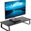 VIVO Monitor and Laptop Stand, 24 inch Desktop Riser, Black, STAND-V000D