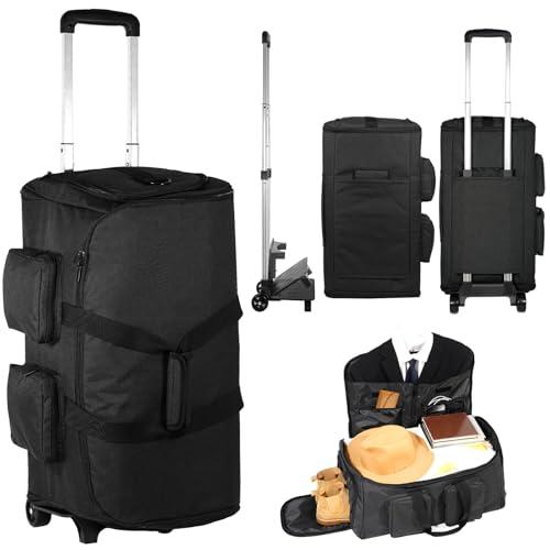 Rolling Garment Bags for Travel, Garment Bag with Wheels, Convertible Garment Duffel bag, Carry On Garment Bag with Shoe Pouch,3 in 1 Carry on Convertible Travel Garment Bag