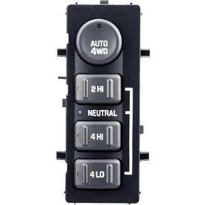 4WD 4x4 Switch Replaces 19168767, 901062, 4 Wheel Drive Selector Switch Compatible with 99-02 Chevy Silverado 1500 2500 HD, Tahoe, Suburban, Avalanche, GMC Sierra Yukon, Transfer Case