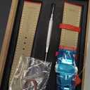 Genuine Calfskin Leather Watch Band,Alligator Grain Deployment Butterfly Buckle Replacement Strap for Men Women 18mm 20mm 22mm 24mm