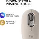 Logitech POP Mouse, Wireless Mouse with Customizable Emojis, SilentTouch Technology, Precision/Speed Scroll, Compact Design, Bluetooth, Multi-Device, OS Compatible - Mist