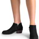 DREAM PAIRS Women's Ankle Boots Low Chunky Heel Comfortable Short Fall Booties Shoes, Size 8.5 