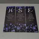 ZONWUTHY 3 Pcs Blue Silver Wall Decor Diamond Bedroom Decor For Women With Religious Black And Blue Bathroom Accessories Office Sign for Home Kitchen Office Wall Decoration 12x4 Inches