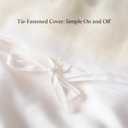 CUDDLE DREAMS Silk Comforter with Tencel Lyocell Cover, Natural, Breathable, Cooling, Lightweight for Summer (White, Queen)