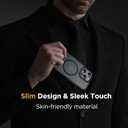 Miracase 2025 Upgraded Magnetic for iPhone 16 Pro Max Case, [Compatible with MagSafe] [Military-Grade Protection], Anti-Fingerprint, Slim Case for 16 Pro Max 6.9 inch with Screen Protector- Black