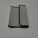 Square Flap Document Holder Grey, Expanding File Folder, A4 Letter Size Reusable Filling Envelopes, Snap Closure Wallet File Pouch 