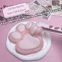 Cat Paw Squishy Big Fufu Squishies Giant Cat Paw Toy 5.5 Inch Large Paw Print Squishy Squeeze Toys Tangcii Pinch Family Silicone Stress Relief Cute Soft Sticky Toy for Adults Kids (Pink2)