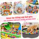 Vanland Ball Pit Balls for Baby and Toddler Phthalate Free BPA Free Crush Proof Plastic - Multicolored Pit Balls in Reusable Play Toys for Kids with Storage Bag